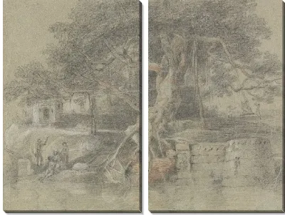 Умирающий индус, принесенный в реку Ганг