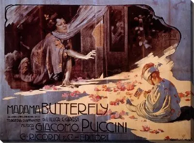 Плакат для мадам Баттерфляй от Джакомо Пуччини