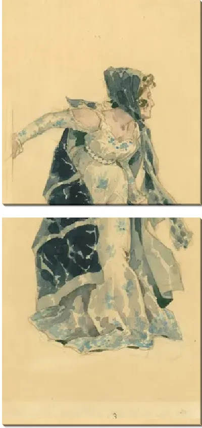 Картина Тоска - Эскиз костюма к Флорие Тоске