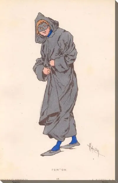 Картина Фальстаф Дж. Верди. Репродукции эскизов костюмов А. Хоэнштейна