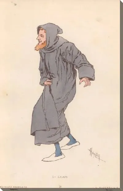 Картина Фальстаф Дж. Верди. Репродукции эскизов костюмов А. Хоэнштейна