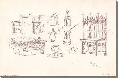 Фальстаф Дж. Верди. Репродукции эскизов костюмов А. Хоэнштейна