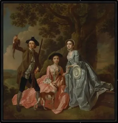 Джордж Роджерс и его жена Маргарет Роджерс и его сестра Маргарет Роджерс