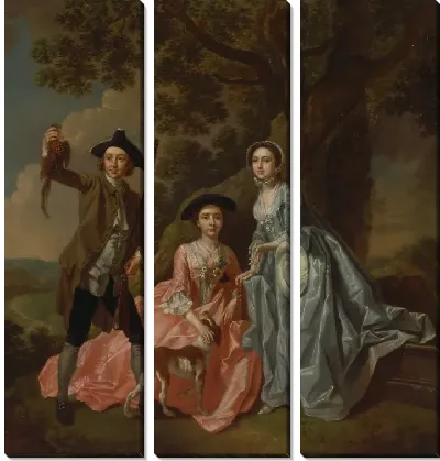 Джордж Роджерс и его жена Маргарет Роджерс и его сестра Маргарет Роджерс