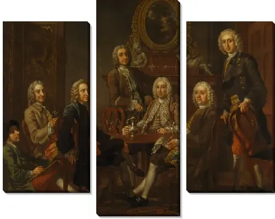 Портрет группы джентльмена с художником