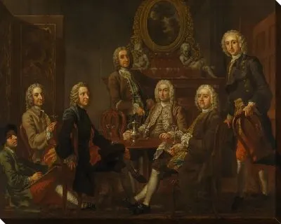 Портрет группы джентльмена с художником