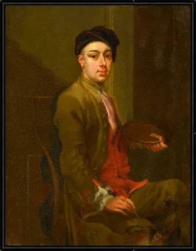 Картина Автопортрет художника в его мастерской