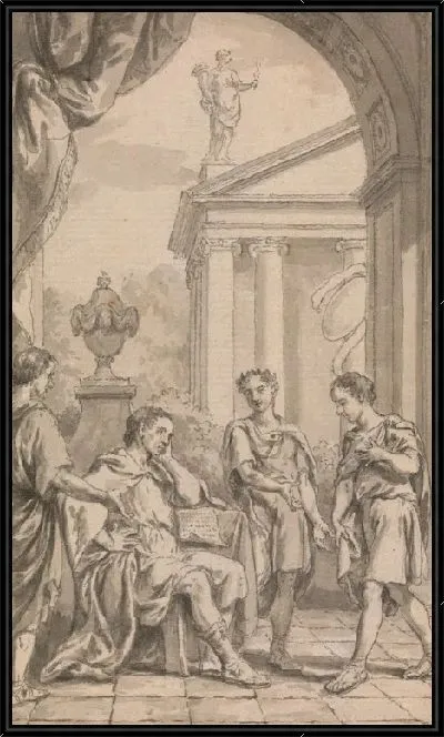 Картина Посланники перед императором