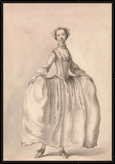 Картина Стоящая фигура леди