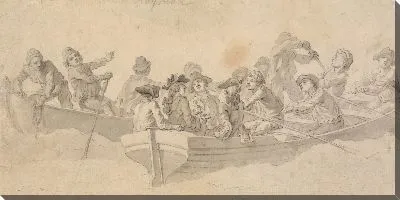 Картина Фигуры в лодках