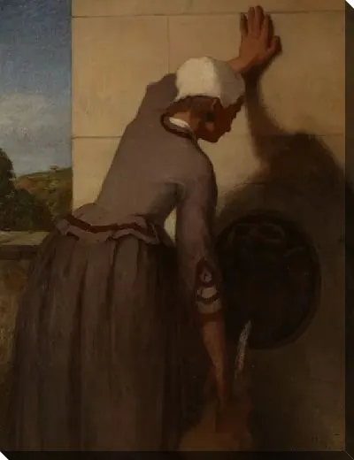 Картина Девушка у фонтана