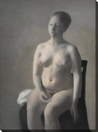 Картина Сидящая Обнаженная женщина