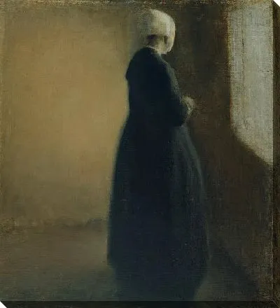 Картина Пожилая женщина стоит у окна