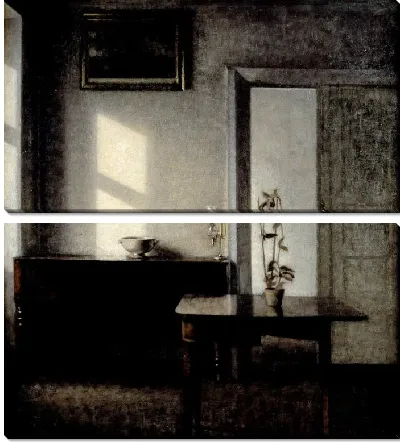 Интерьер с горшечным растением на карточном столе, Bredgade 25