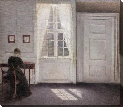 Картина Комната в доме художника в Штрандгаде, Копенгаген, с женой художника