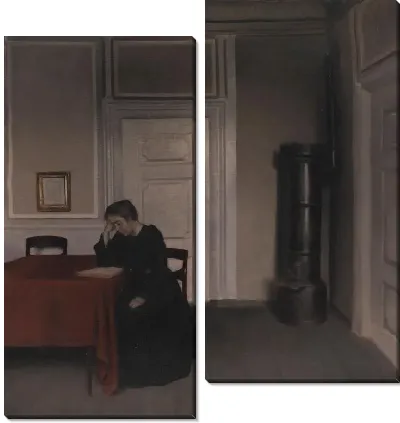 Гостиная в Strandgade с женой художника