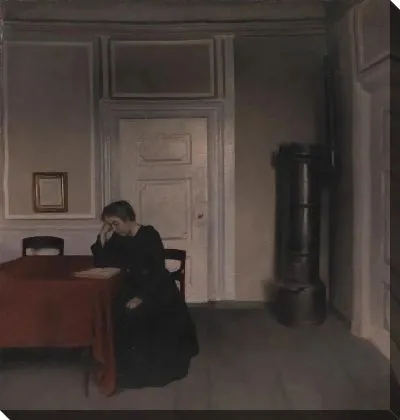 Картина Гостиная в Strandgade с женой художника