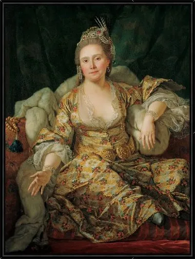 Картина Портрет графини Вергеннской в турецком Наряды Вергеннской в турецком платье
