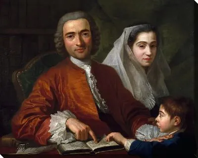 Картина Доктор Сальваторе Бернардо с женой и сыном