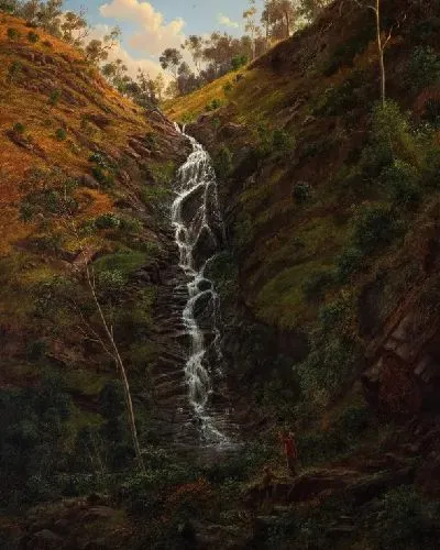 Картина Водопад, Страт-Крик