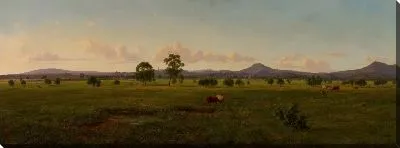 Картина Вид на Гиппслендские Альпы, из пушистого парка на реке Эйвон