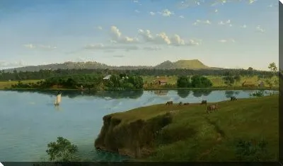 Картина Пурумбете через озеро