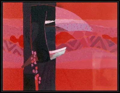 Картина Луринское море (красное)