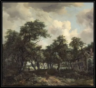 Хижина среди деревьев