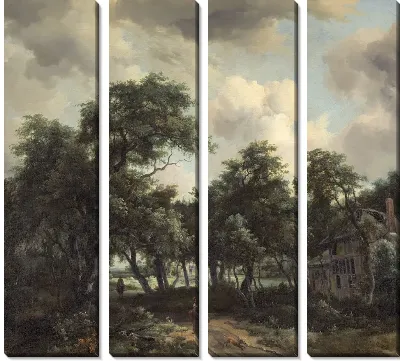 Хижина среди деревьев