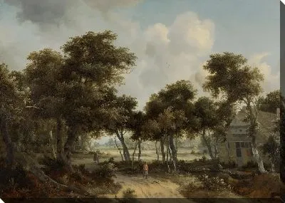 Картина Коттеджи в лесу