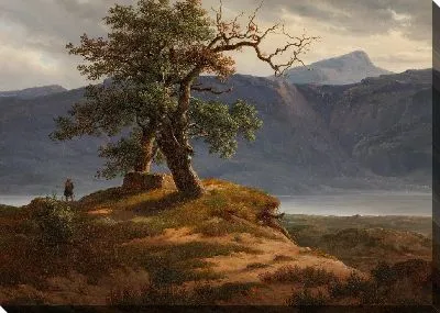 Пейзаж с туристами