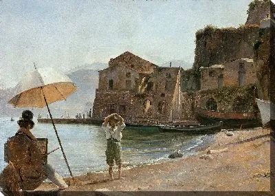 Картина Художник и мальчик