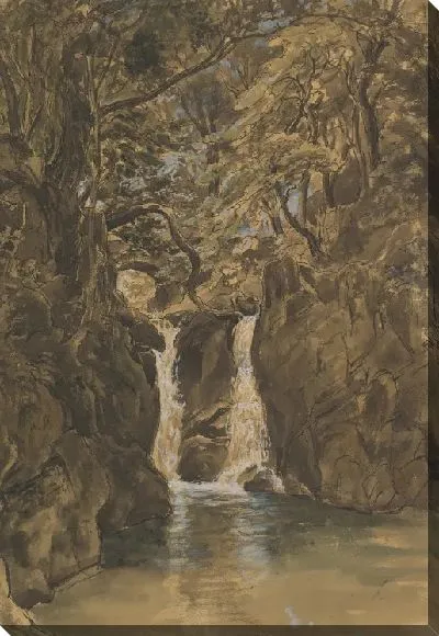 Картина Вид на водопад Нижний Райдал, Камбрия