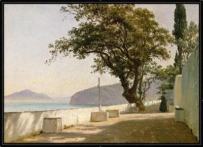 Терраса с дубом, Сорренто