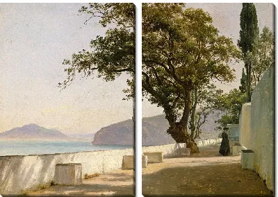 Терраса с дубом, Сорренто