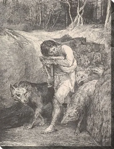 Картина Заклинатель волков