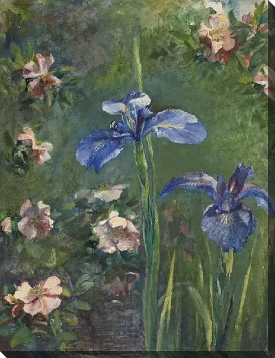 Картина Дикие розы и ирисы