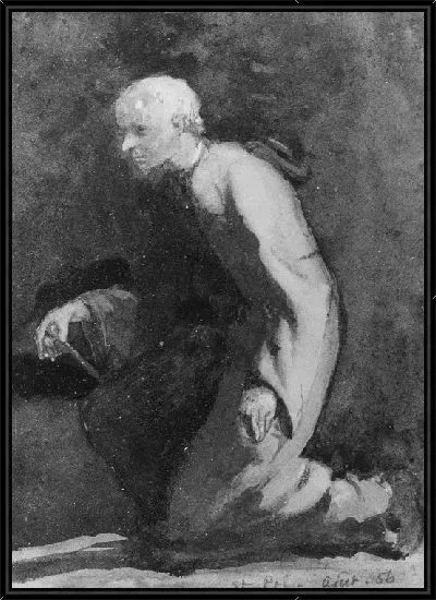 Картина Бритни Бидл - эскиз от природы