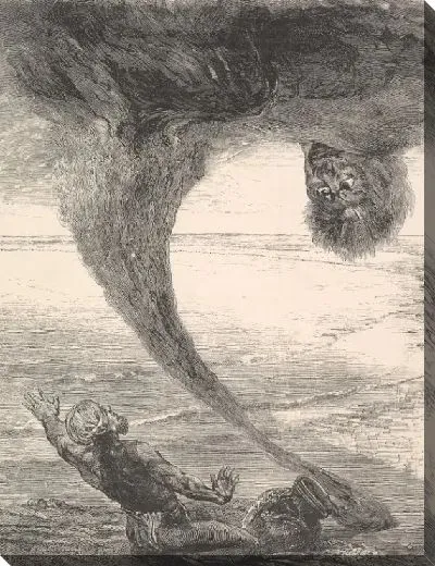 Картина Рыбак и Африка (или Джинн)