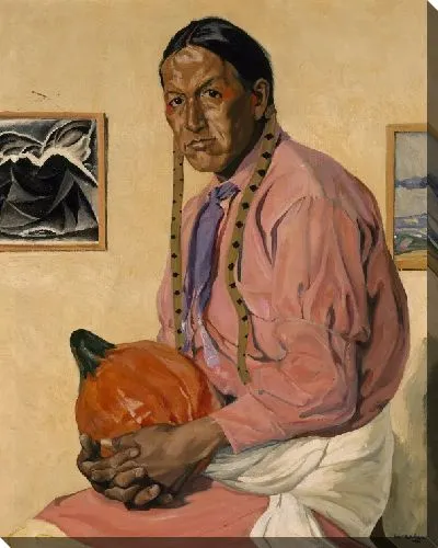 Картина Портрет мужчины с тыквой