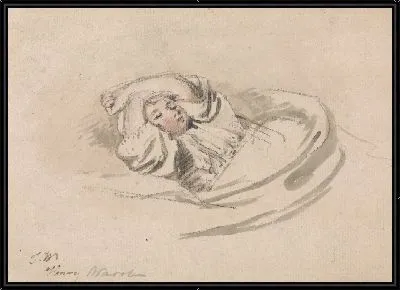 Картина Сын художника, Генри, спит