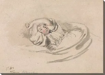 Картина Сын художника, Генри, спит