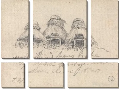 Картина Соломенные хижины