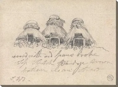 Картина Соломенные хижины