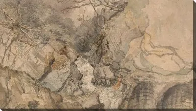 Картина Взгляд вверх от моста дьявола, Кардиганшир, Уэльс