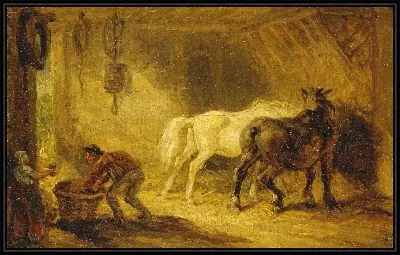 Интерьер конюшни