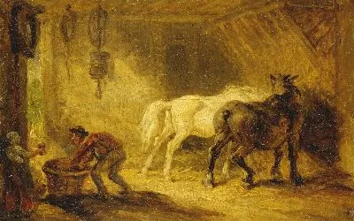 Интерьер конюшни