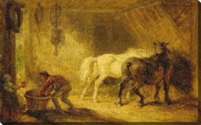 Интерьер конюшни