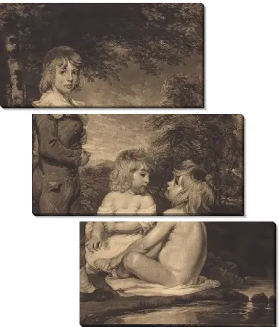 Картина Купание детей (The Hoppner Children)