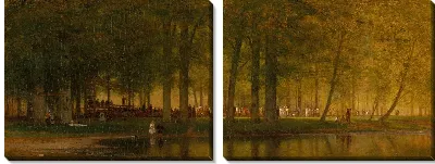 Картина Встреча в лагере